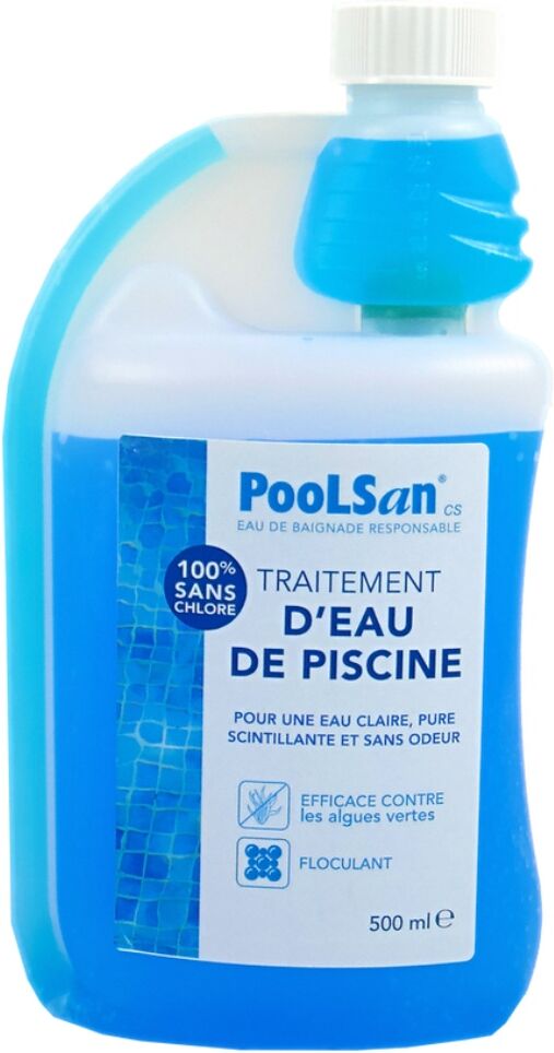 Bouteille doseuse Désinfectant Poolsan sans chlore piscine 500ml