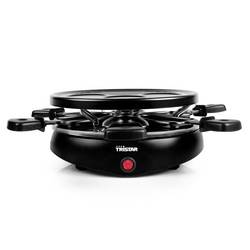 Tristar RA-2998 Raclette 6 Pfännchen, Antihaftbeschichtung, Kontrollleuchte Schwarz
