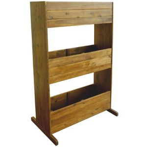 vidaXL Hochbeet 43792, aus Akazienholz, 70 x 41 x 115 cm, braun