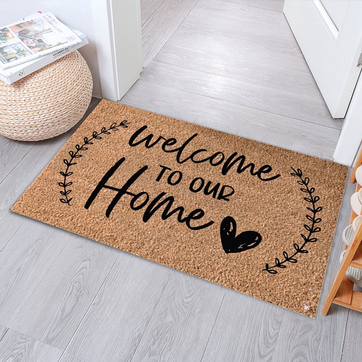 Deurmat Welcome To Our Home Schoonloopmat 48 x 81 cm