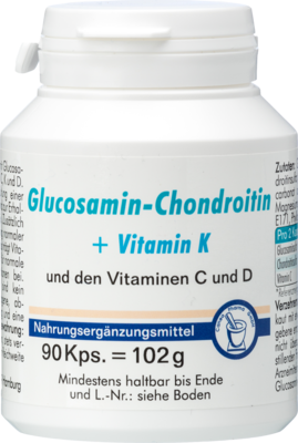 Pharma Peter GmbH GLUCOSAMIN-CHONDROITIN+Vitamin K Kapseln 102 g 03918187