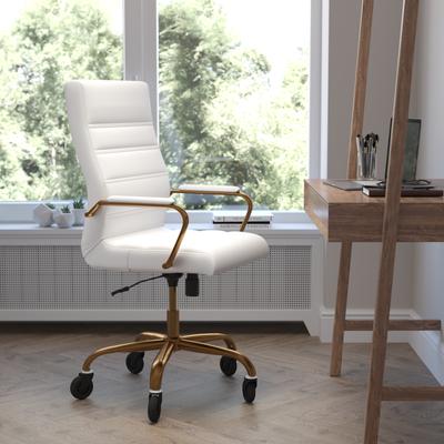 Lancaster Home Executive Chair on Skate Wheels