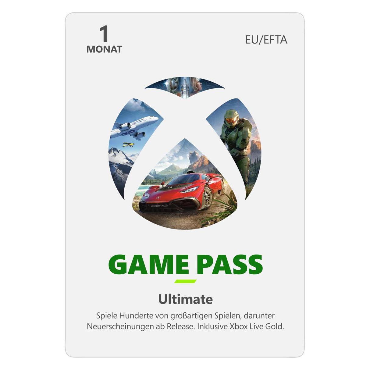Microsoft Game Pass Ultimate (1 Monat) (QHW-00008)