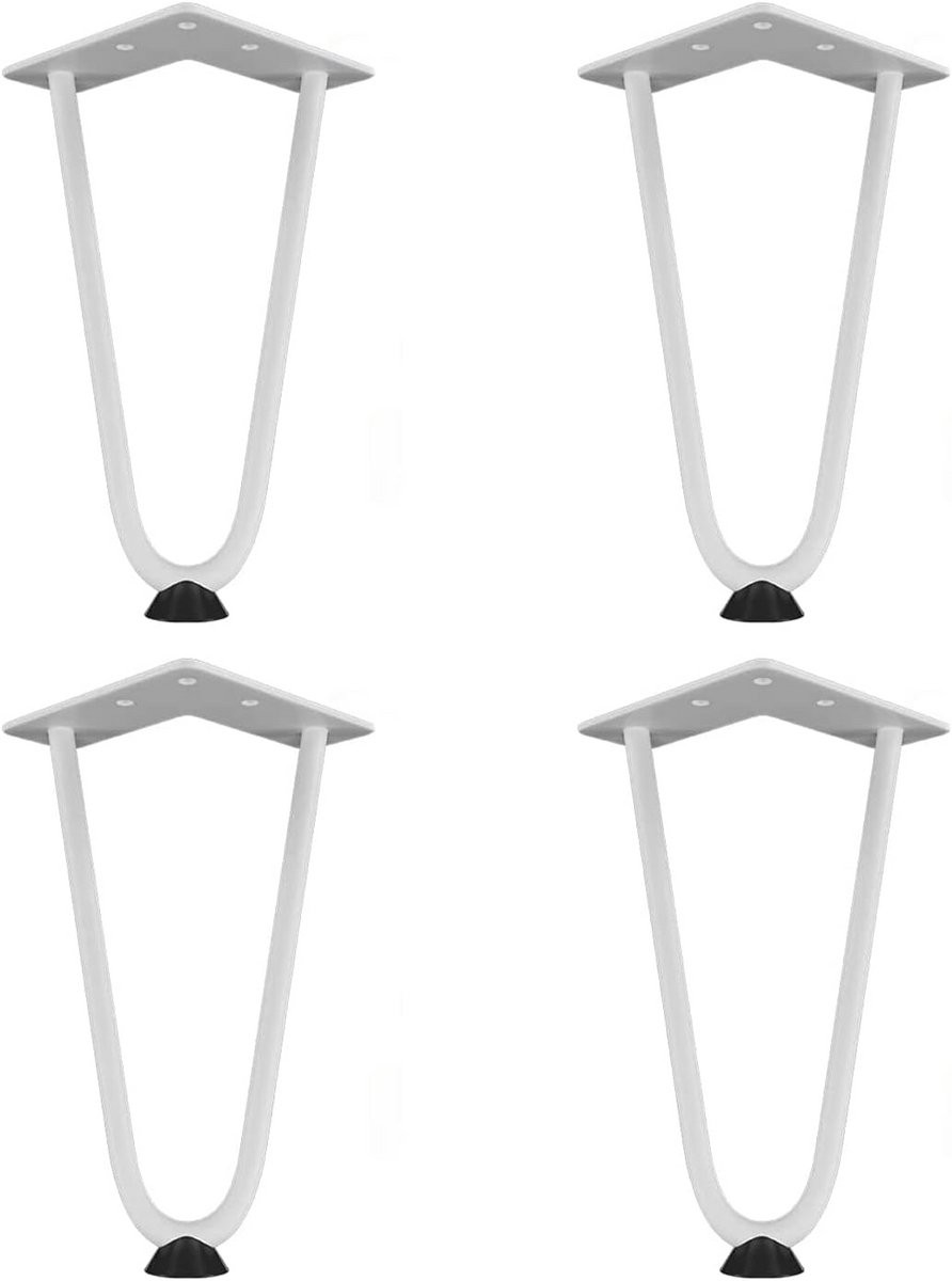 Set van 4 robuuste metalen hairpin tafelpoten voor meubels
