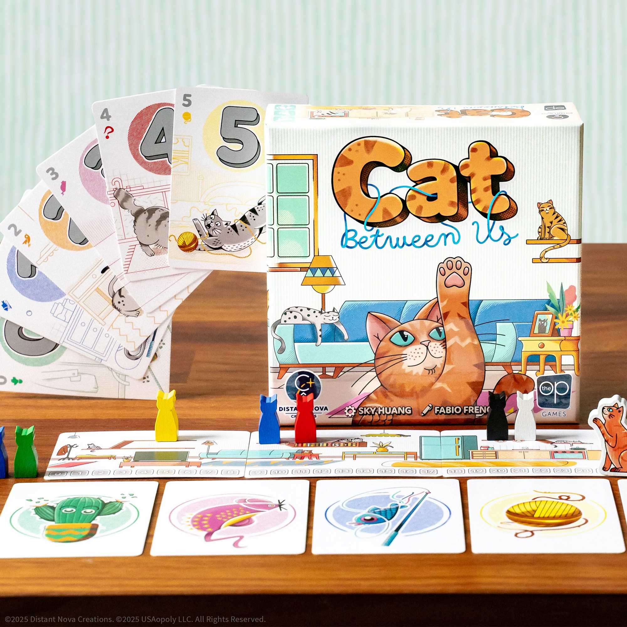 Cat Between Us - Family-Friendly Board Game for 2-4 Players, Ages 8+, by USA-OPOLY
