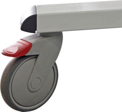 Rollen-Set TRESTON LCS 100, 4 Lenkrollen, Tragkraft 200 kg, ESD-Ausführung