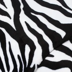 Wellness-Fleece "Zebra", schwarz/weiß