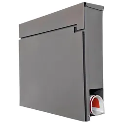 SafePost, Briefkasten, 810 Briefkasten graualu. RAL9007 matt