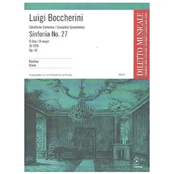 SINFONIA D-DUR NR.27 OP.42 (G520) FUER KAMMERORCHESTER PARTITUR, Fachbücher von Luigi Boccherini