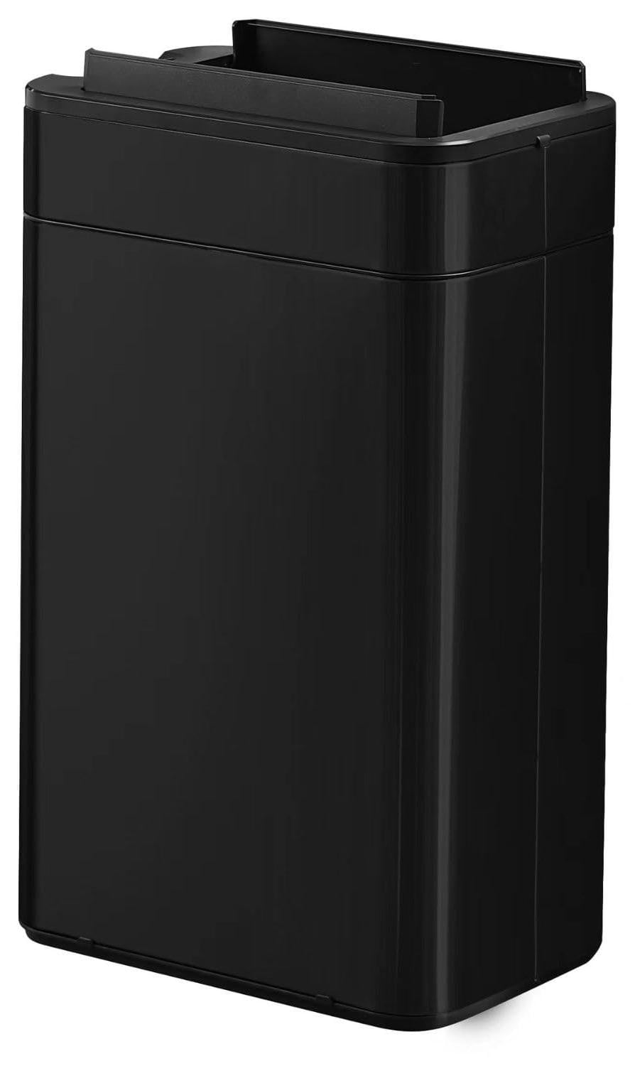 Merkloze Prullenbak met Sensor, 60 liter, Zwart en Zilver