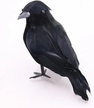 Uplift Treasures Realistic Artificial Crow Halloween Decoration Set b mixed 3pcs