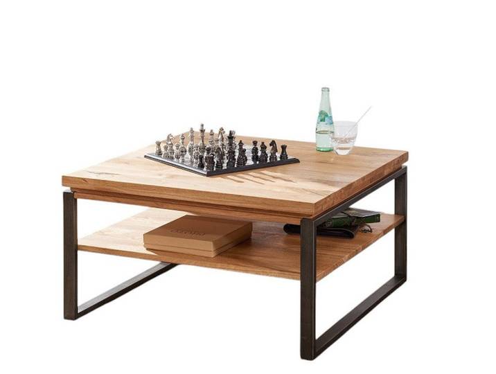 Main Möbel Couchtisch Couchtisch 80x80cm 'Taipeh' Wildeiche massiv (1-St)