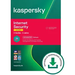 Kaspersky Internet Security 2026 Upgrade, 3 Geräte - 2 Jahre, Download, ESD