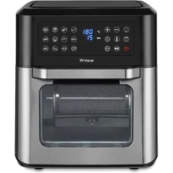 Trisa Crisp Master, Fritteuse, Schwarz, Silber