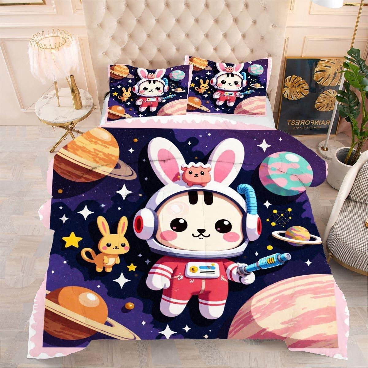 Merkloos 4 Seizoenen Dekbed Set van Microvezel, 140 x 200 cm
