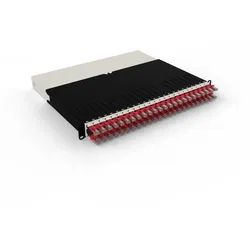 PATCHBOX Cat.6a UTP Box - 8RU / UTP / Red - 0,8 m