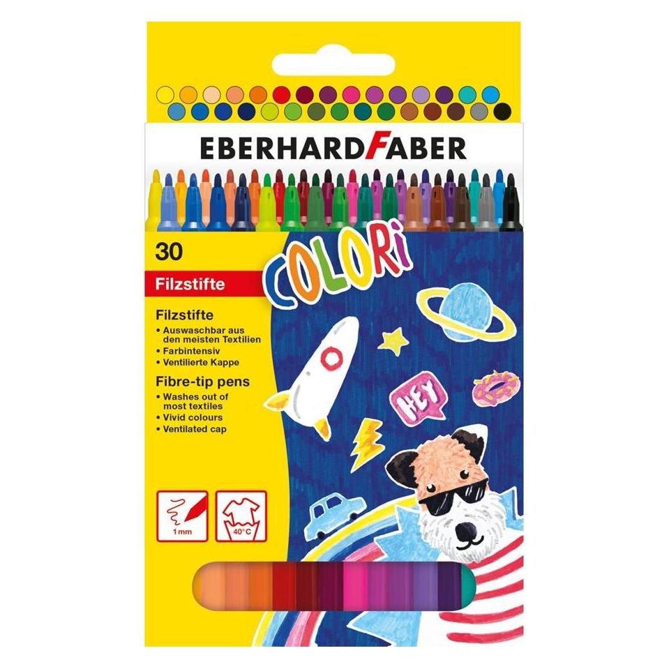 EberhardFaber Fasermaler Dünn, 30er Kartonetui (30x) (551130)