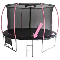 Lean Toys Lean Sport Federabdeckung für Sport Max 8ft Trampolin schwarz rosa