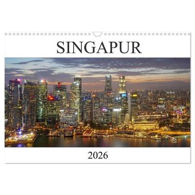 Singapur (Wandkalender 2026 DIN A3 quer), CALVENDO Monatskalender