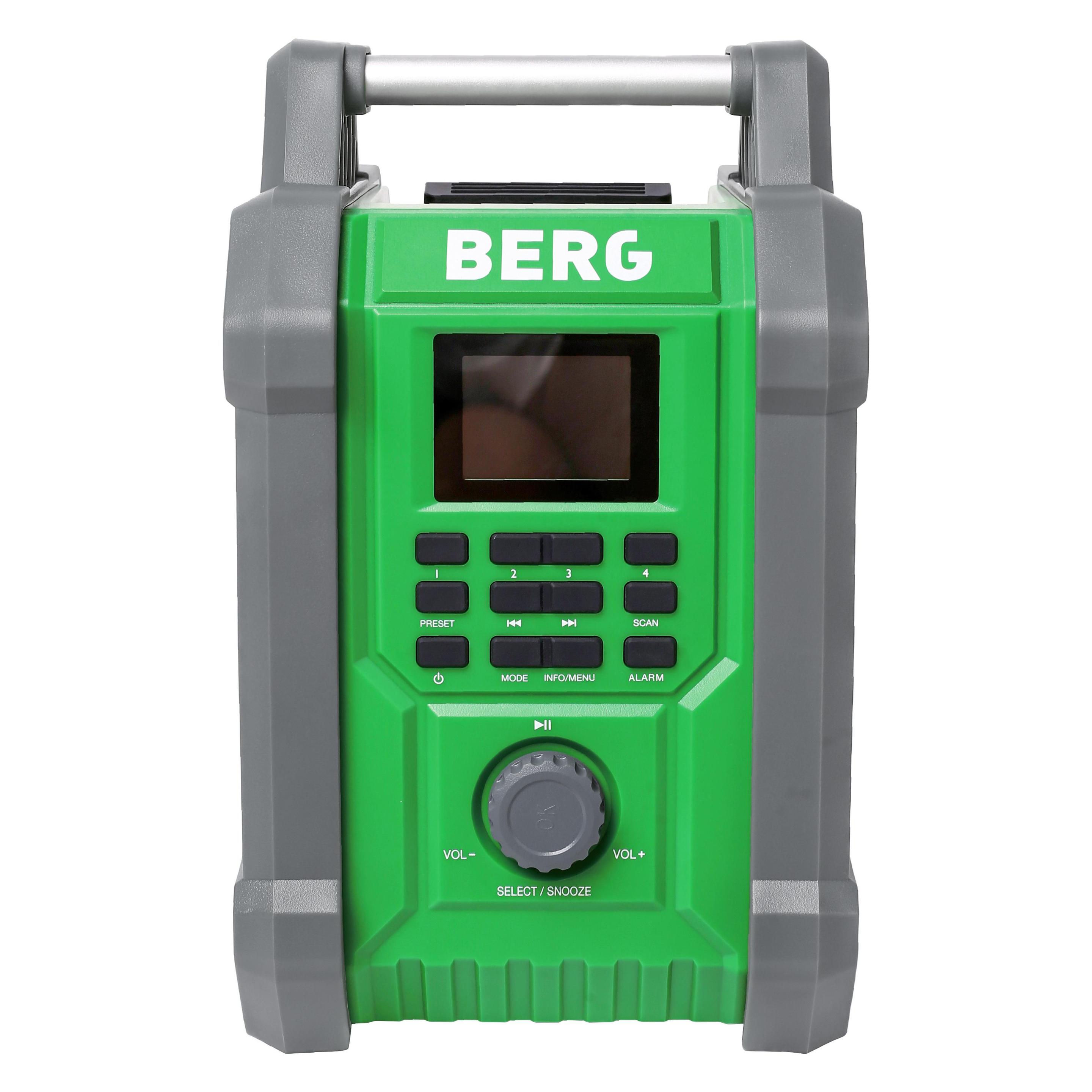 Berg AKKU Baustellenradio, Bluetooth, DAB+, Li-Ion (DAB+, FM, Bluetooth) (19037)