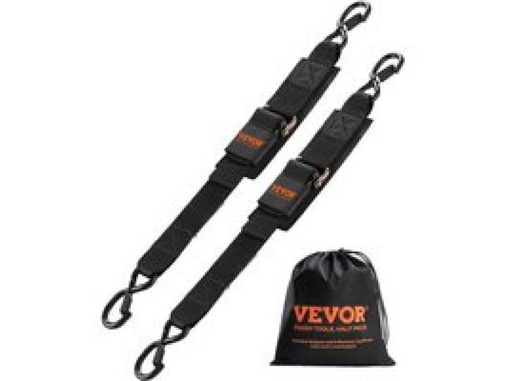 VEVOR Spanngurte mit Ratschen, 5,08x60,96cm Zurrgurten mit Sicherheitsschloss-S-Haken, 2er-Set Hochleistungs-Gurte mit 680,4 kg Bruchfestigkeit & 226,8 kg Nenntragkraft, für Anhänger, Fahrzeuge, Boote