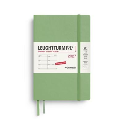 Wochenkalender Paperback (B6+) 2027, Salbei, Deutsch