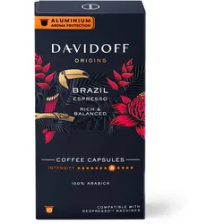 Tchibo - Davidoff Café Origins Brazil Espresso - 10 Kapseln - Intensität: 8/12