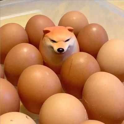 Inspire Essentials Shiba Inu Egg Desk Decor Cute Dog Figurine Fun Home Accent Shiba Inu Egg Desk Decor Cute Dog Figurine Fun Home Accent