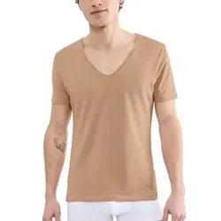 Sloggi SLG Base V-Neck Sand Baumwolle Large Herren
