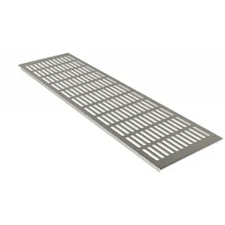 MS Beschläge Lüftungsgitter Aluminium Heizungsgitter b 150mm x L 200mm Edelstahl eloxiert