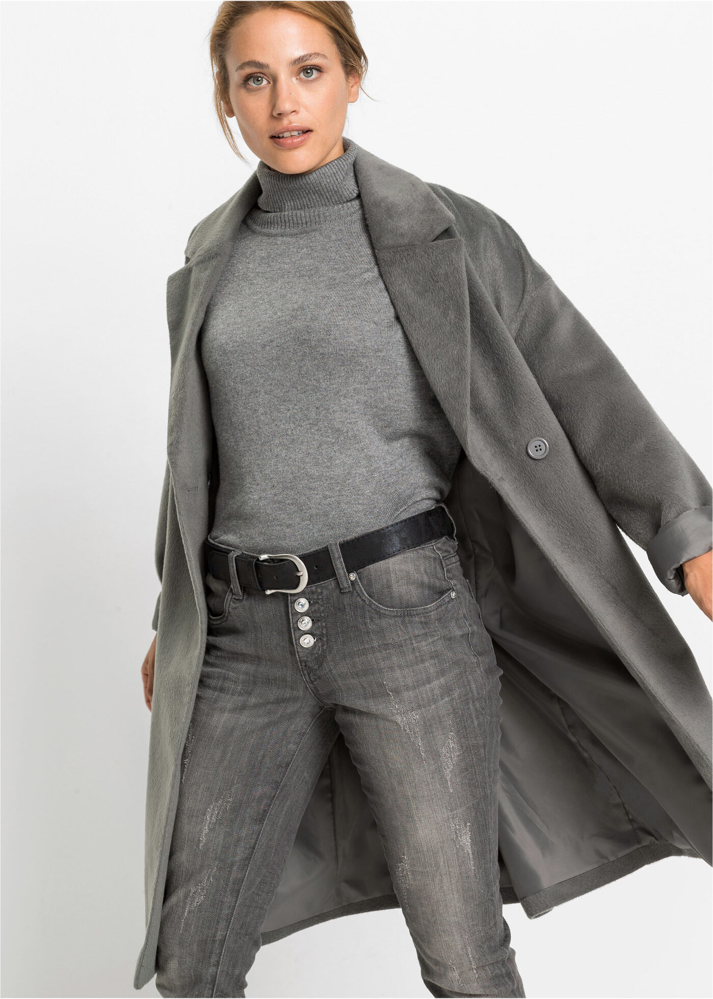 Hüftgürtel BONPRIX "Gürtel", Damen, Gr. 120, schwarz, Obermaterial: 100% Polyurethan, Gürtel Hüftgürtel, aus Polyurethan, bequeme Passform