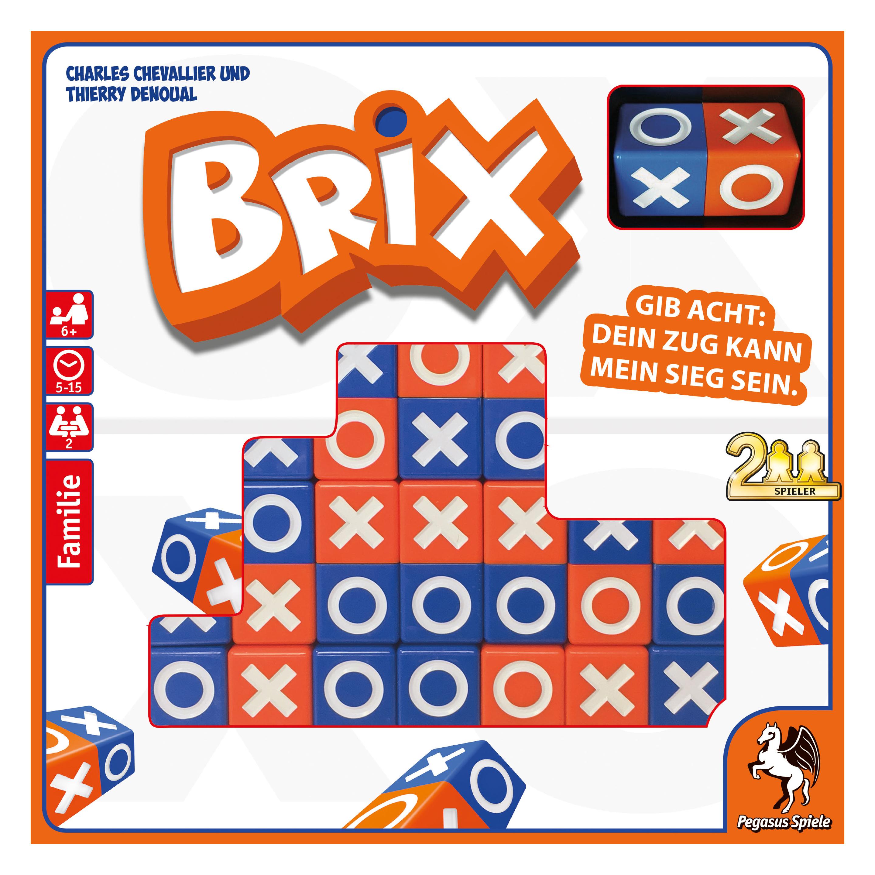 Pegasus 57109G - Brix, Brettspiel, 2 Spieler, ab 6 Jahren (DE-Ausgabe) (Deutsch, 2 Spieler) (57109G)