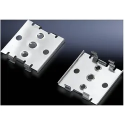 Rittal Montageplatte für Rack-Schienen, Serverschrank Zubehör, Silber