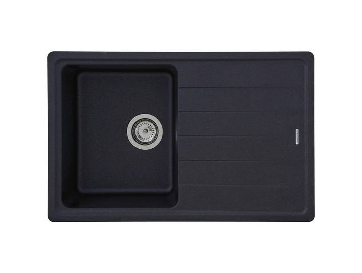 Respekta Spüle Columbia, Schwarz, Stein, 78x18.5x50 cm, Küchen, Küchenausstattung, Küchenspülen, Granitspüle