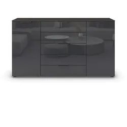 Kommode Flipp Glas Basalt