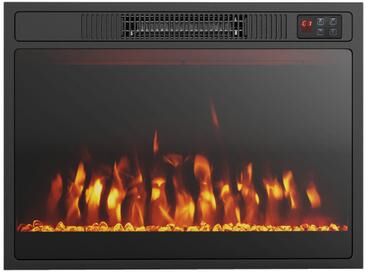 Costway 23 Inches 750W/1500W Electric Fireplace Heater with Alter Flame Color and Brightness