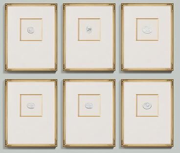 "Intaglio in Gold Art - Print V, 18"" x 14"" - Ballard Designs"