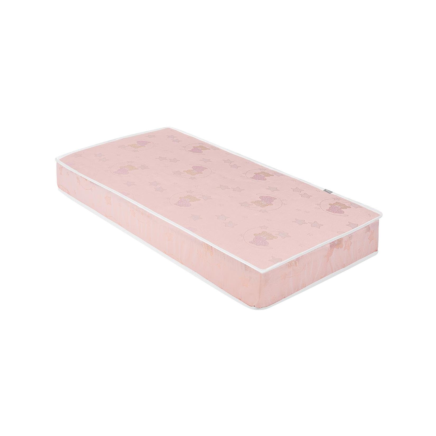 Kikkaboo Babybett Matratze CocoCraft Standard 120 x 60 x 15 cm 2 Lagen 3D-Schaum pink