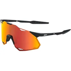 100%, Unisex, Sportbrille, Hypercraft XS (Black Orange, Soft Tact Black, Orange, Red), Schwarz