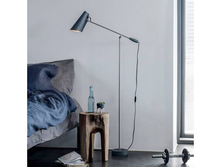 Northern Designer Stehlampe Birdy, alu / grau / zink, für Wohn- / Esszimmer, Metall, Design, Stehlampe