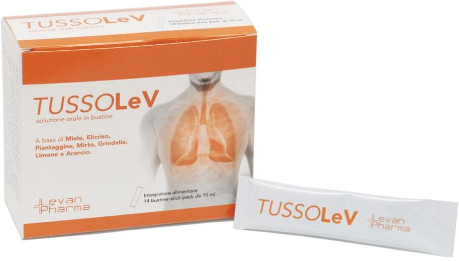 LEVANPHARMA Srl TUSSOLEV, 14 bustine stick da 10 ml