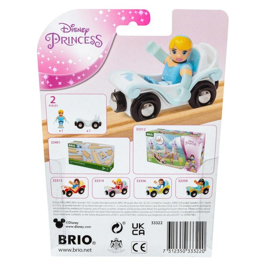 Brio Eisenbahn Disney Princess Cinderella mit Waggon (53.033.322)
