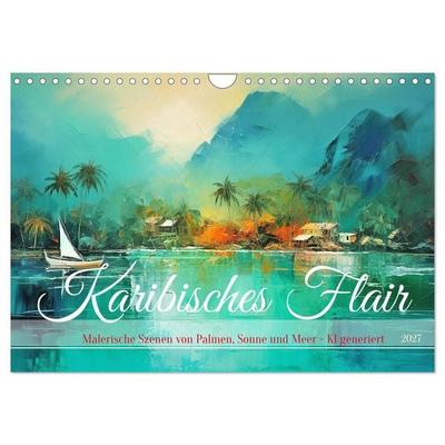 Karibisches Flair (Wandkalender 2027 DIN A4 quer), CALVENDO Monatskalender