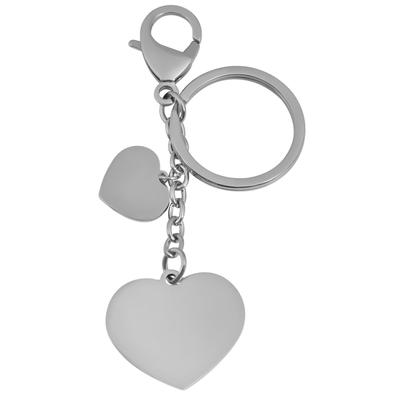 Kettenanhänger ADELIA´S "Anhänger – Schlüssel Gravuranhänger aus Edelstahl", silber, Schmuckanhänger, Damen, Edelstahl, Kettenanhänger, Eine schöne Geschenkidee für jeden Anlass