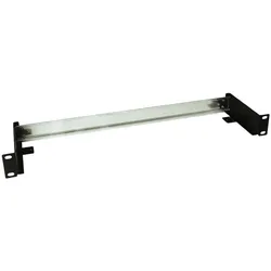 Solarix DIN-Schiene mit Halterung für 19"-Verteilerschrank, Serverschrank Zubehör, Silber, Schwarz