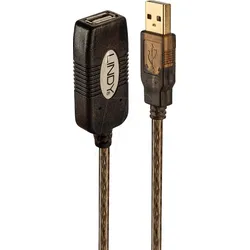 LINDY 42631 - Aktives USB 2.0-Kabel, A-Stecker > Buchse, 20 m
