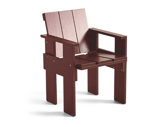 HAY - Crate Dining Chair, L 64 cm, iron red