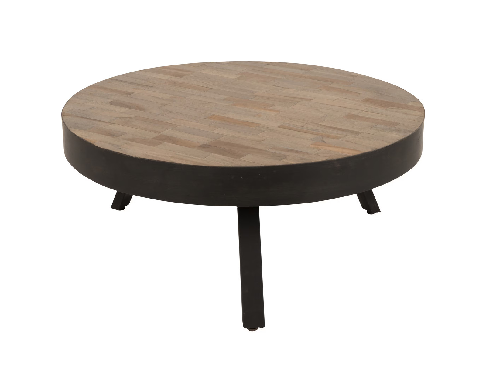 ZILT Salontafel Raudel Rond - Zwart - Breedte: 74 cm