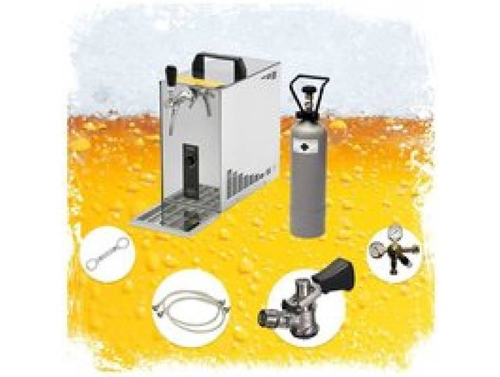 Set Complet Tireuse Bière PYGMY 25 1-leitig 35L/h Refroidisseur Sec Acier Inox