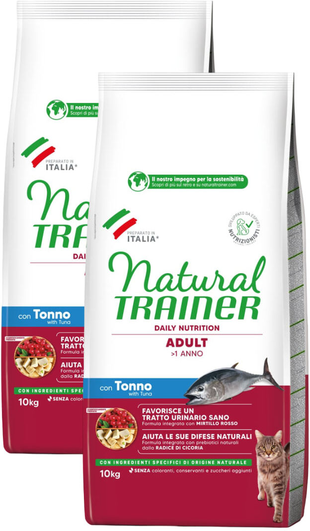 Kit Risparmio 2x10KG Natural Trainer Gatto TONNO